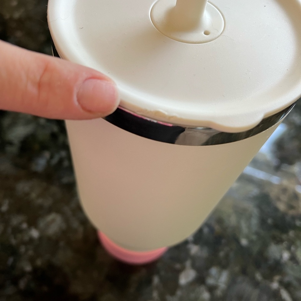 Hydro Flask White with Pink boot - Picture 3 of 3